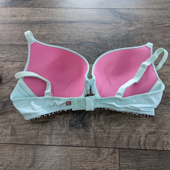 Victoria's Secret Pink 34C Wear Everywhere Push Up Bra Convertible Light Blue - Picture 5 of 6